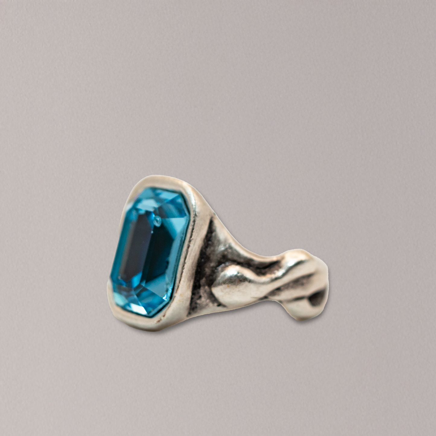 Large Emerald Cut Blue Topaz-6931