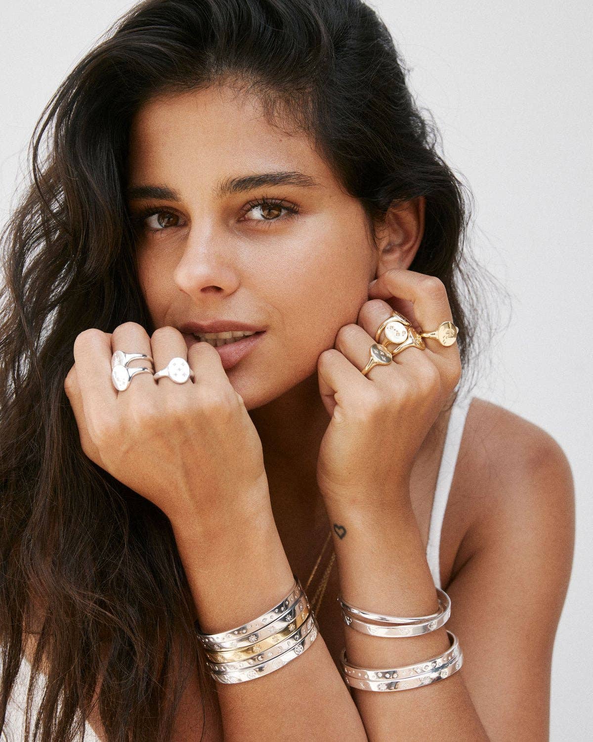 Sea Seeker Hinged Bracelet: 14k Gold / Small