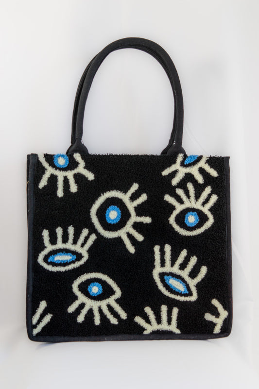 Midnight Whimsical Eye Tote