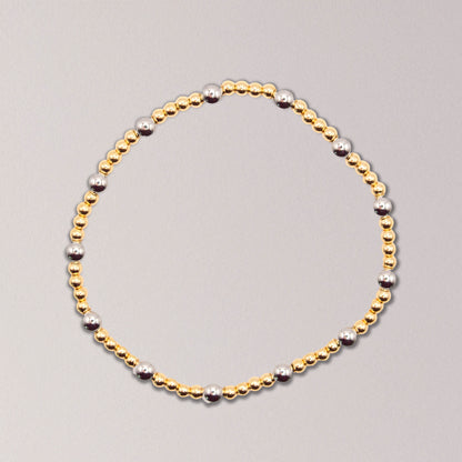 Two-Tone Stretch Bracelet