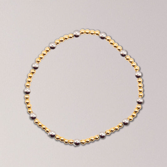 Two-Tone Stretch Bracelet