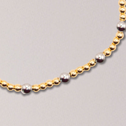 Two-Tone Stretch Bracelet