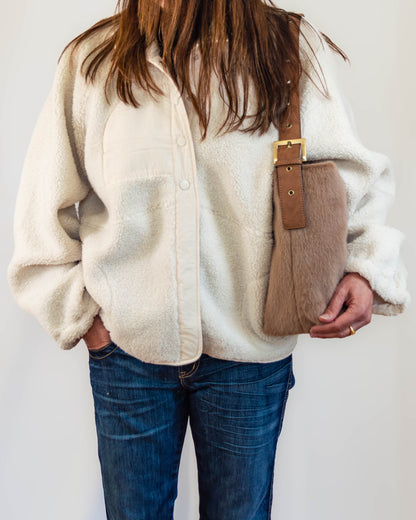 Faux Fur Hobo Bag