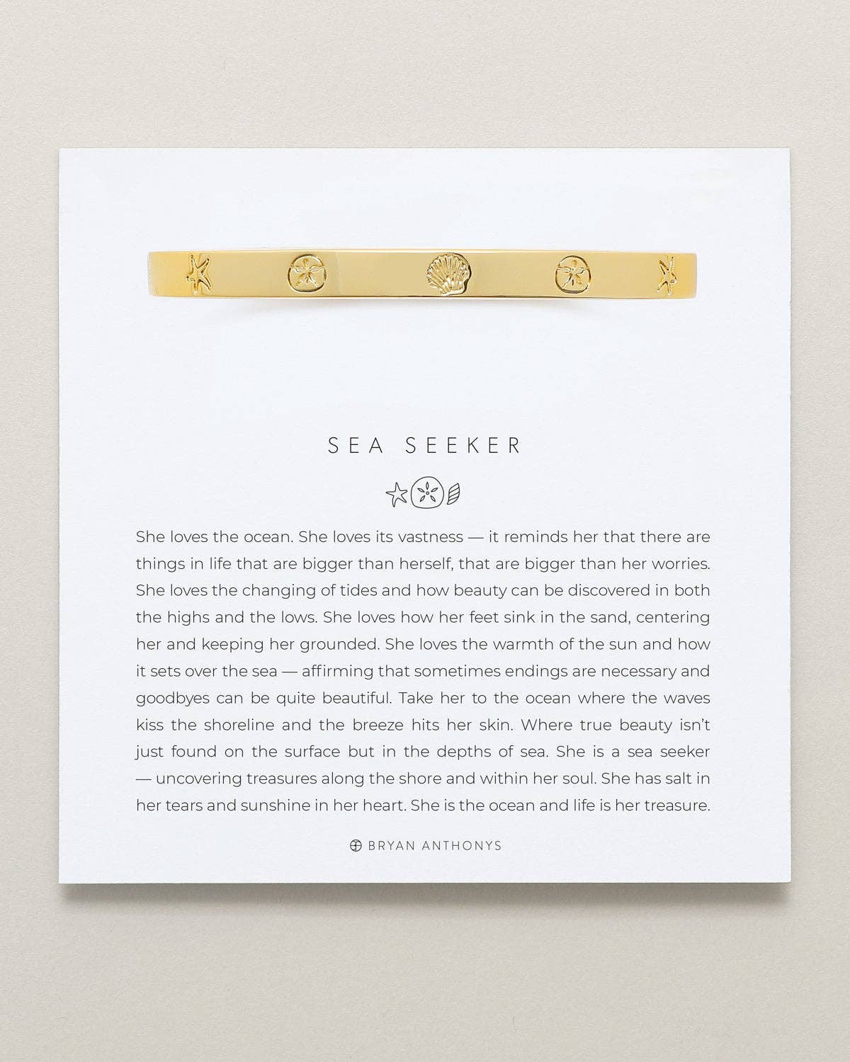Sea Seeker Hinged Bracelet: 14k Gold / Small